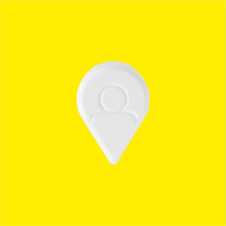 Werbe-Mints als Lage Marker Symbol
